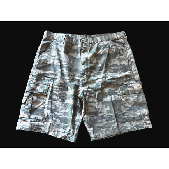 Wrangler Authentics Men's Classic Relaxed Fit Stretch Cargo Short 42 Camo NEW - Picture 1 of 6